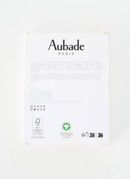 Boxer stretch bleu AUBADE homme