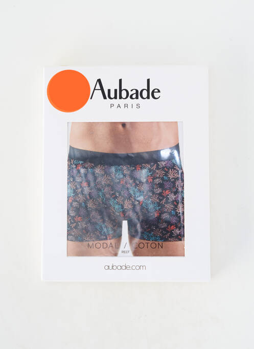 Boxer imprimé fantaisie noir AUBADE homme