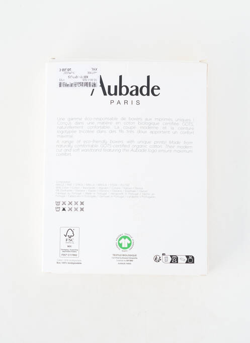 Boxer stretch violet AUBADE homme