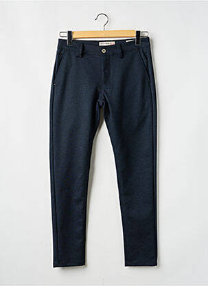 Pantalon chino tissage chiné taille normale bleu FIFTY FOUR homme