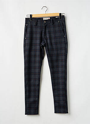 Pantalon chino poches taille normale bleu FIFTY FOUR homme