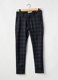 Pantalon chino poches taille normale bleu FIFTY FOUR homme