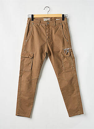 Pantalon cargo slim taille normale marron FIFTY FOUR homme