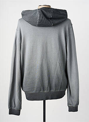 Sweat-shirt à capuche tissage jersey manches longues gris FREEMAN T.PORTER homme