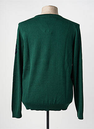 Pull col v manches longues vert FREEMAN T.PORTER homme