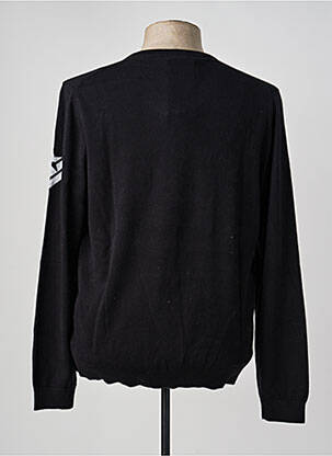 Pull col v manches longues noir FREEMAN T.PORTER homme
