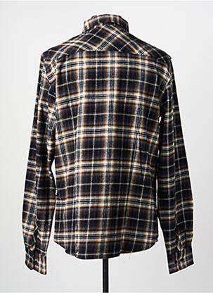 Chemise manches longues poches noir DEELUXE homme