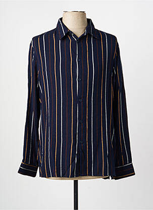 Chemise manches longues imprimé rayures bleu IMPERIAL homme