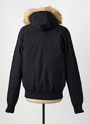 Doudoune poches a capuche noir HERO SEVEN homme
