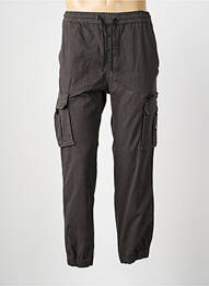 Pantalon cargo taille élastique taille normale gris DEELUXE homme