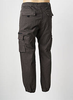 Pantalon cargo taille élastique taille normale gris DEELUXE homme