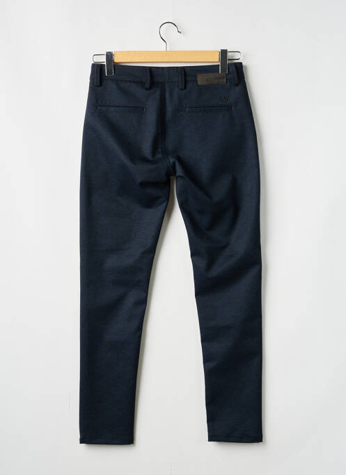Pantalon chino tissage chiné taille normale bleu FIFTY FOUR homme
