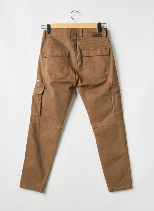 Pantalon cargo slim taille normale marron FIFTY FOUR homme