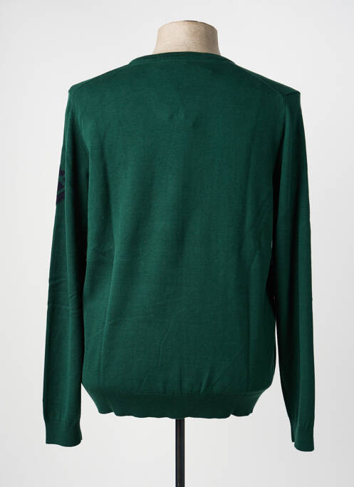 Pull col v manches longues vert FREEMAN T.PORTER homme