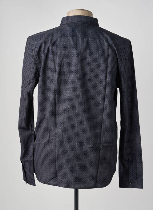 Chemise manches longues coupe cintrée noir DEELUXE homme
