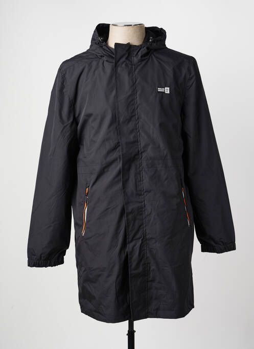 Parka manches longues a capuche noir DEELUXE homme
