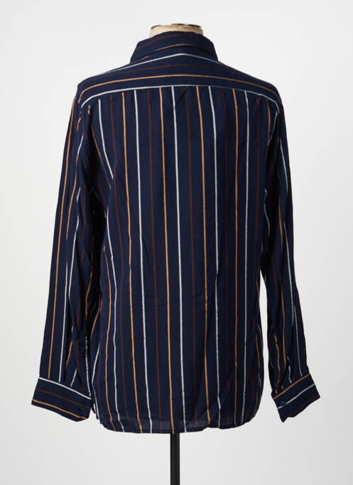 Chemise manches longues imprimé rayures bleu IMPERIAL homme