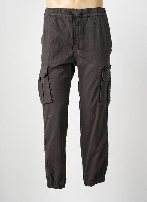 Pantalon cargo taille élastique taille normale gris DEELUXE homme