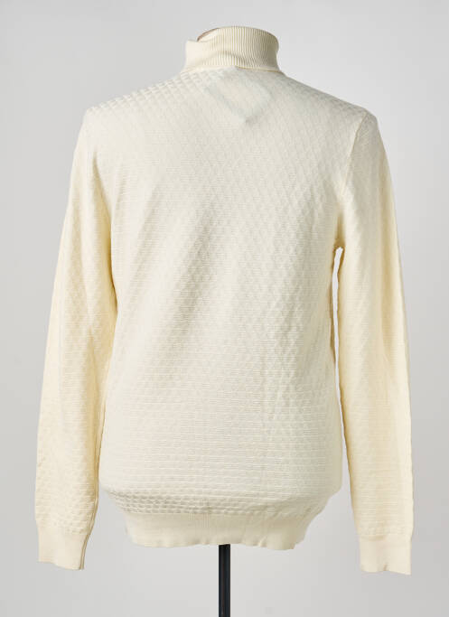 Pull col roulé beige FIFTY FOUR homme