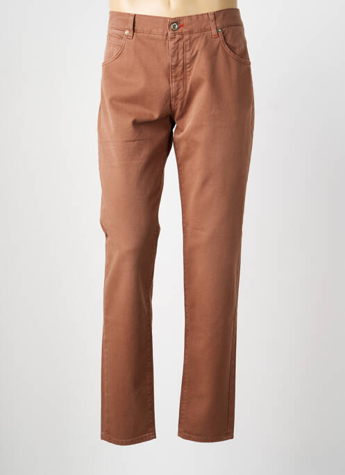 Jeans coupe slim marron FIFTY FOUR homme