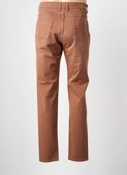 Jeans coupe slim marron FIFTY FOUR homme