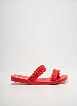 Mules/sabots bout ouvert talon plat jusqu'à 3cm rouge IPANEMA femme