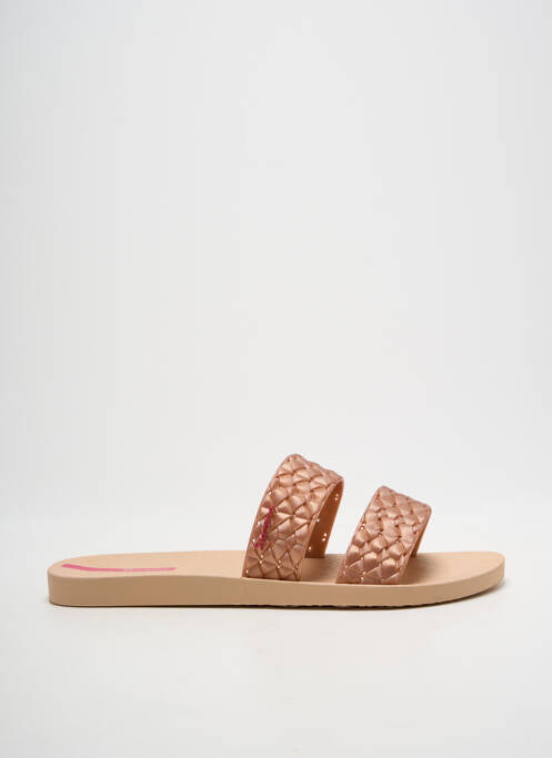 Mules/sabots bout ouvert talon plat jusqu'à 3cm rose IPANEMA femme