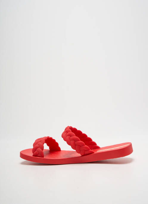 Mules/sabots bout ouvert talon plat jusqu'à 3cm rouge IPANEMA femme