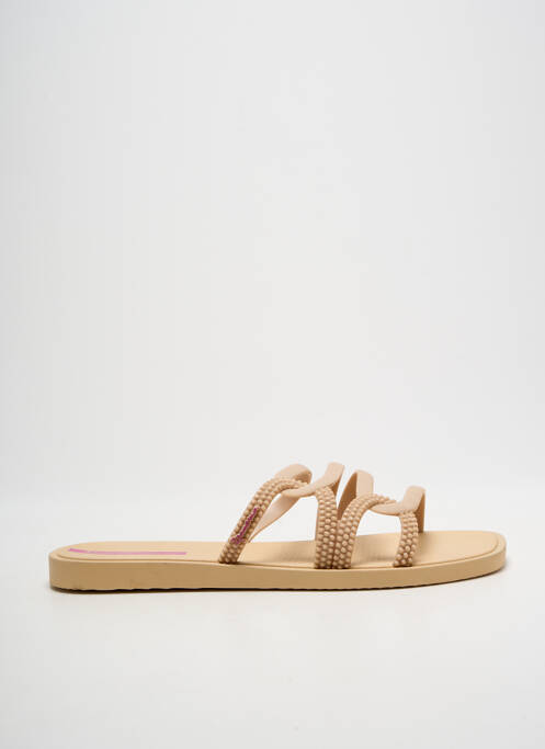 Mules/sabots bout ouvert talon plat jusqu'à 3cm beige IPANEMA femme