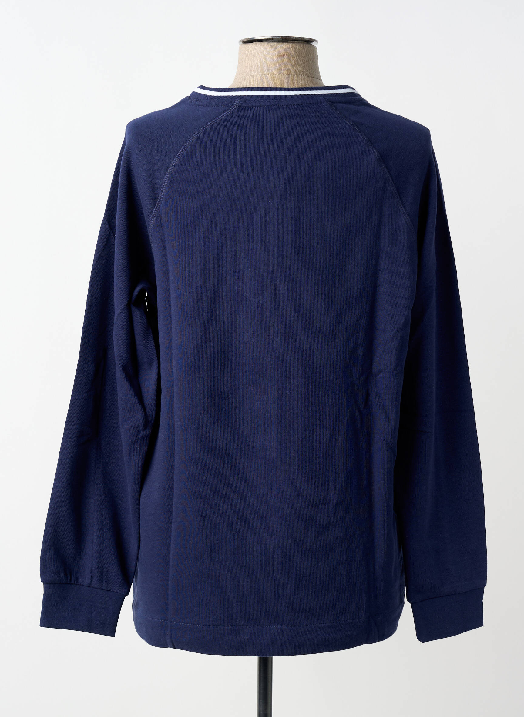Sweat-shirt sérigraphie floquée manches longues bleu SHEEGO femme