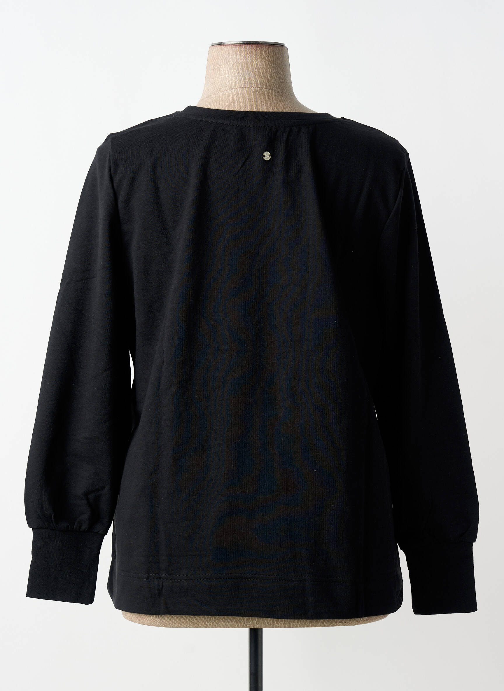 Sweat-shirt manches longues manches longues noir SHEEGO femme