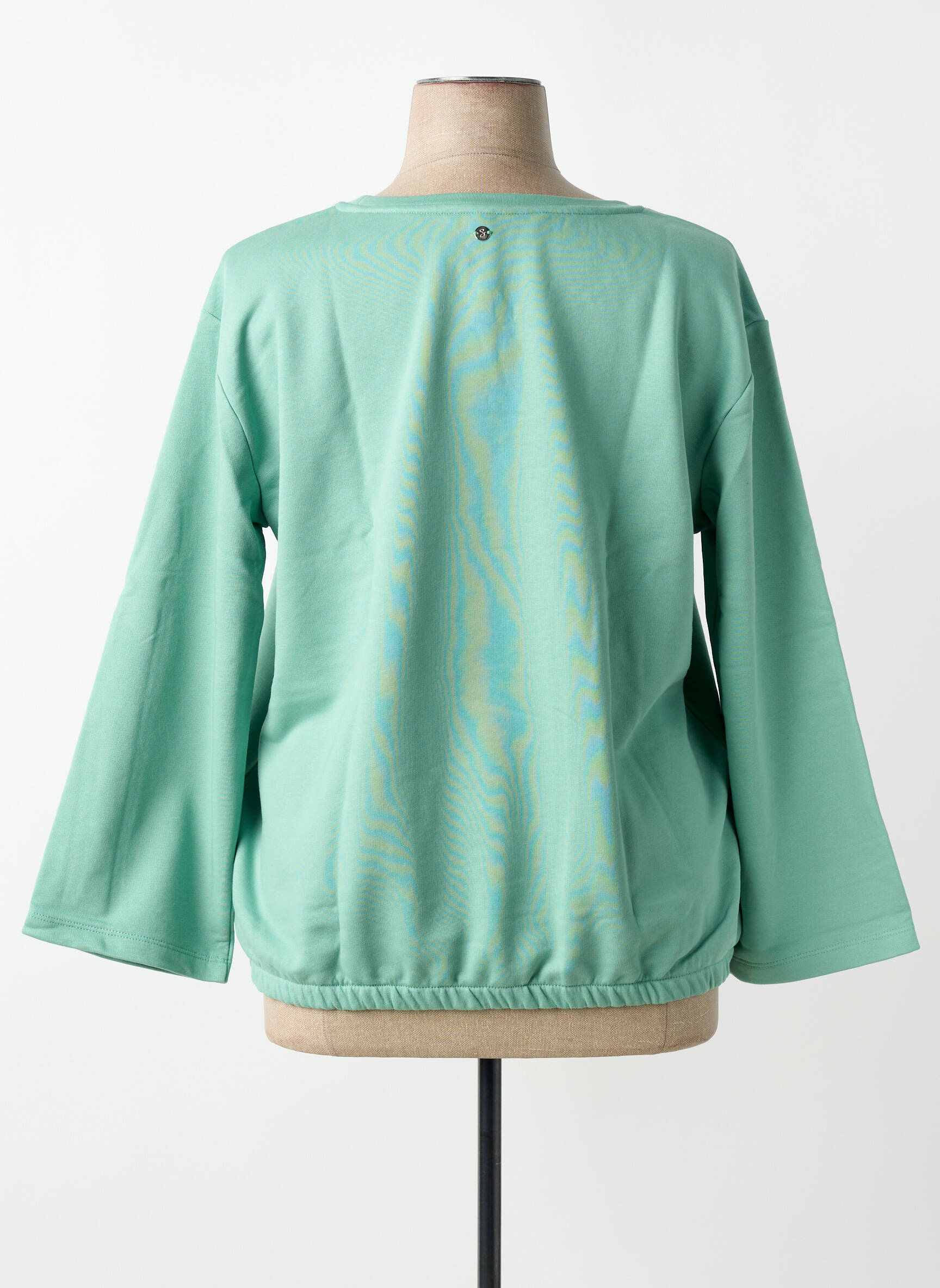 Sweat-shirt manches longues manches longues vert SHEEGO femme