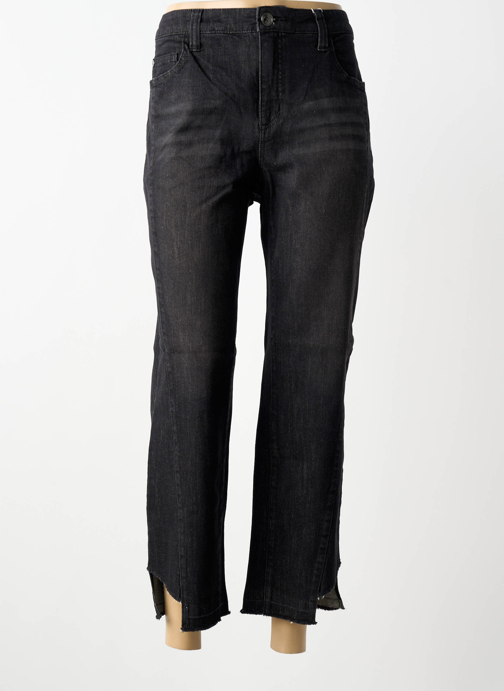 Jeans coupe slim stretch taille normale noir SHEEGO femme