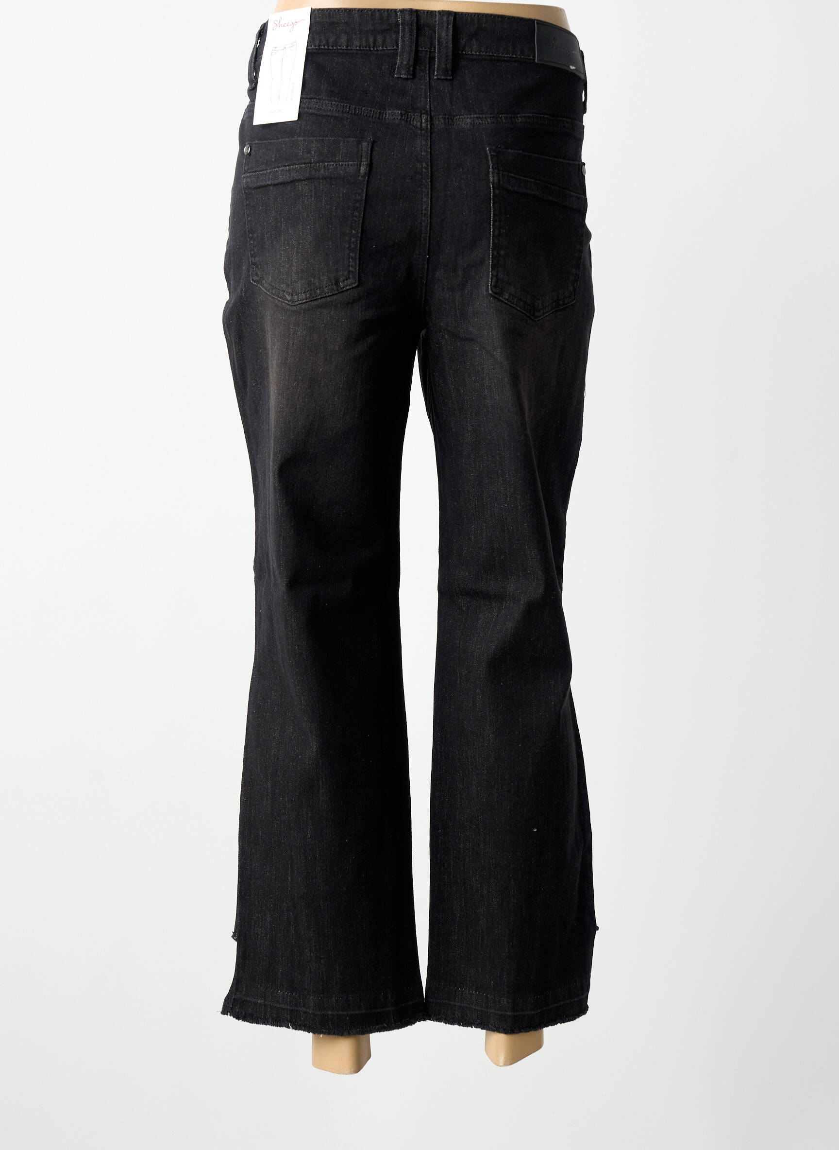 Jeans coupe slim stretch taille normale noir SHEEGO femme