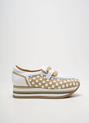 Mocassins bout rond plateforme blanc SOFTWAVES homme