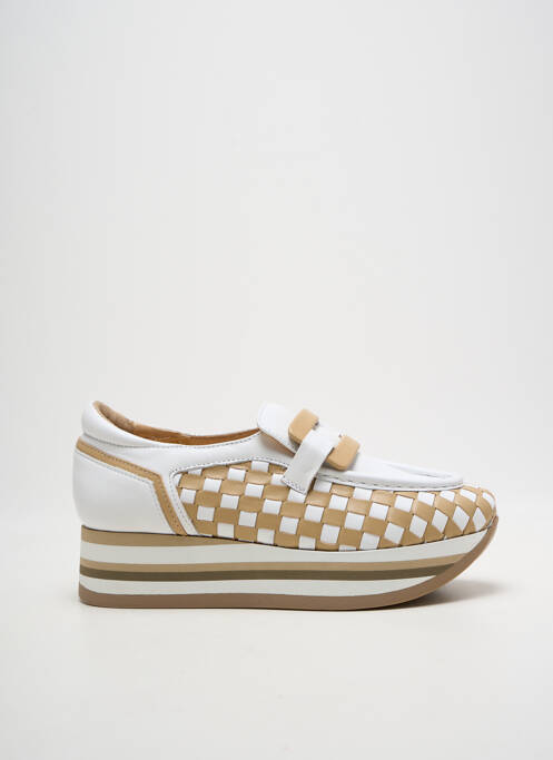 Mocassins bout rond plateforme blanc SOFTWAVES homme