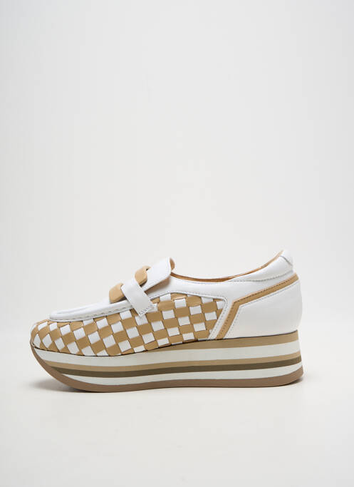 Mocassins bout rond plateforme blanc SOFTWAVES homme