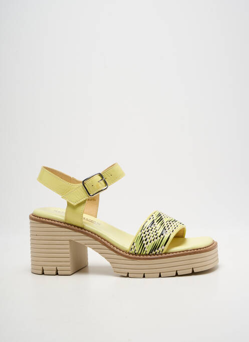 Sandales/nu pieds talon bottier talon de 7 à 9cm jaune SOFTWAVES femme