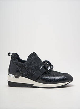 Baskets bout rond talon plat jusqu'à 3cm noir REQINS femme