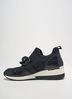 Baskets bout rond talon plat jusqu'à 3cm noir REQINS femme
