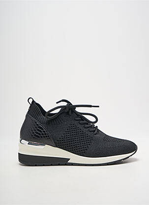 Baskets bout rond talon de 4 à 6cm noir REQINS femme