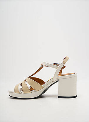 Sandales/nu pieds talon bottier talon de 7 à 9cm beige CASTA femme