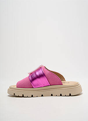 Mules/sabots bout ouvert talon plat jusqu'à 3cm rose CASTA femme