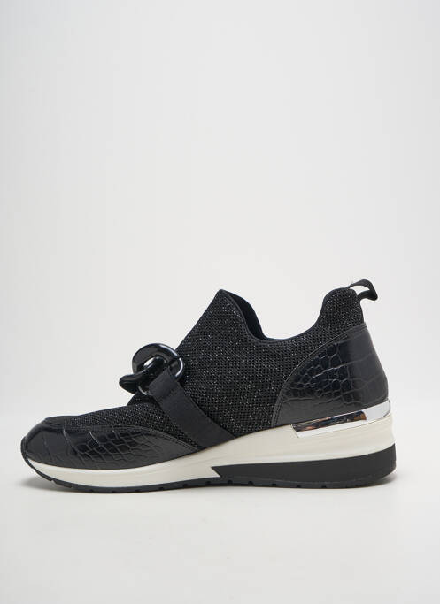 Baskets bout rond talon plat jusqu'à 3cm noir REQINS femme