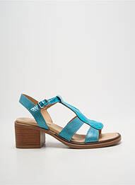 Sandales/nu pieds talon bottier talon de 4 à 6cm bleu CASTA femme