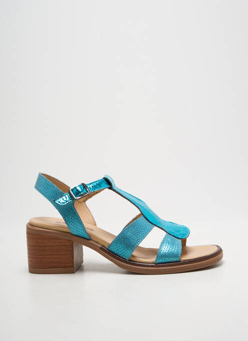 Sandales/nu pieds talon bottier talon de 4 à 6cm bleu CASTA femme