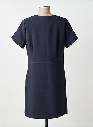 Robe mi-longue manches courtes manches courtes bleu LA PETITE FRANCAISE femme