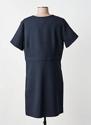 Robe mi-longue manches courtes manches courtes bleu LA PETITE FRANCAISE femme