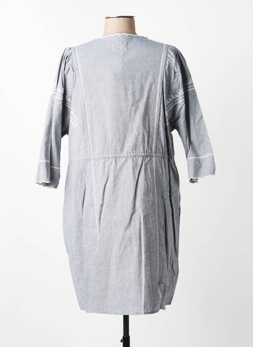 Robe courte manches longues manches longues gris THE KORNER femme