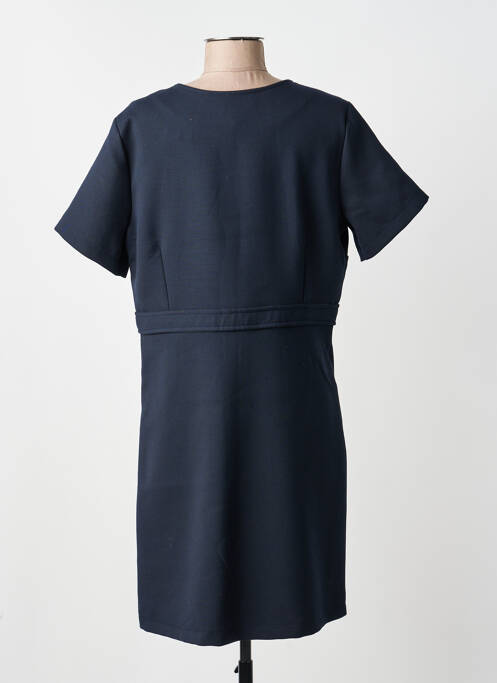 Robe mi-longue manches courtes manches courtes bleu LA PETITE FRANCAISE femme